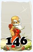 Um personagem do jogo Dofus, Iop-Ar, de nivel 146