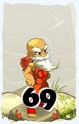 Um personagem do jogo Dofus, Enutrof-Ar, de nivel 69