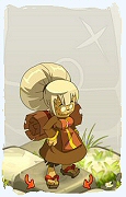 Um personagem do jogo Dofus, Enutrof-Ar, de nivel 0