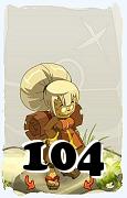 Un personnage du jeu Dofus, Sram-Air, au niveau 104