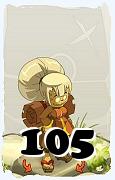 Um personagem do jogo Dofus, Enutrof-Ar, de nivel 105