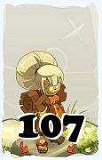 Um personagem do jogo Dofus, Enutrof-Ar, de nivel 107