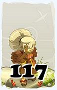 Un personnage du jeu Dofus, Sacrieur-Air, au niveau 117