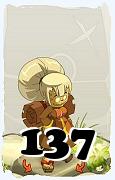 Un personaje del juego Dofus, Anutrof-Aire, de nivel 137