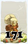 Um personagem do jogo Dofus, Enutrof-Ar, de nivel 171