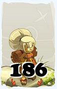 Um personagem do jogo Dofus, Enutrof-Ar, de nivel 186