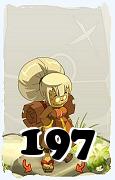 Un personaje del juego Dofus, Anutrof-Aire, de nivel 197