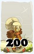 Um personagem do jogo Dofus, Sacrier-Ar, de nivel 200