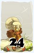 Um personagem do jogo Dofus, Enutrof-Ar, de nivel 24