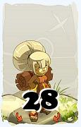 Um personagem do jogo Dofus, Enutrof-Ar, de nivel 28