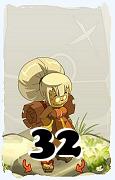 Un personnage du jeu Dofus, Enutrof-Air, au niveau 32