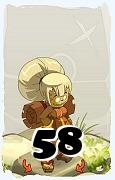 Um personagem do jogo Dofus, Enutrof-Ar, de nivel 58