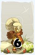 Un personaggio del gioco Dofus, Anutrof-Aria, al livello 6