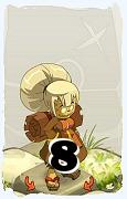 Un personnage du jeu Dofus, Enutrof-Air, au niveau 8