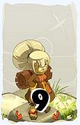 Un personaggio del gioco Dofus, Sàcrido-Aria, al livello 9