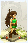 Um personagem do jogo Dofus, Feca-Ar, de nivel 0