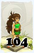 Un personaggio del gioco Dofus, Feca-Aria, al livello 104