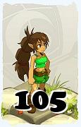 Um personagem do jogo Dofus, Feca-Ar, de nivel 105