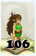 Un personaje del juego Dofus, Feca-Aire, de nivel 106