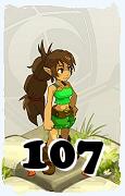 Un personaje del juego Dofus, Feca-Aire, de nivel 107