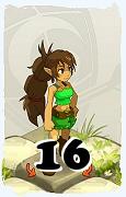 Un personnage du jeu Dofus, Féca-Air, au niveau 16