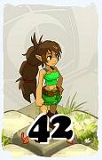 Un personaggio del gioco Dofus, Feca-Aria, al livello 42