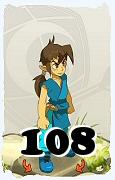 Um personagem do jogo Dofus, Feca-Ar, de nivel 108