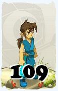 Um personagem do jogo Dofus, Feca-Ar, de nivel 109