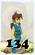 Un personnage du jeu Dofus, Féca-Air, au niveau 134