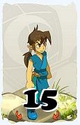 A Dofus character, Feca-Air, by level 15