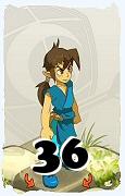 Um personagem do jogo Dofus, Sram-Ar, de nivel 36