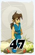 A Dofus character, Sacrier-Air, by level 47