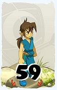 A Dofus character, Sacrier-Air, by level 59