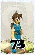 Um personagem do jogo Dofus, Cra-Ar, de nivel 73