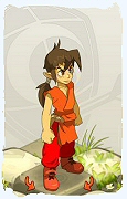 Um personagem do jogo Dofus, Feca-Ar, de nivel 0