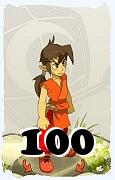 Un personnage du jeu Dofus, Féca-Air, au niveau 100