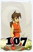 Un personnage du jeu Dofus, Féca-Air, au niveau 107