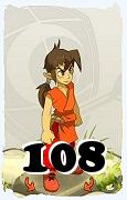 Um personagem do jogo Dofus, Feca-Ar, de nivel 108