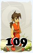 Um personagem do jogo Dofus, Feca-Ar, de nivel 109