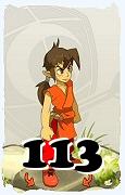 Un personaggio del gioco Dofus, Aniripsa-Aria, al livello 113