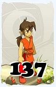 Um personagem do jogo Dofus, Feca-Ar, de nivel 137