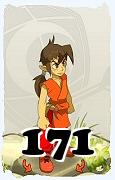 Um personagem do jogo Dofus, Steamer-Ar, de nivel 171