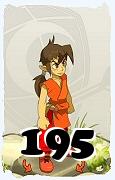 Um personagem do jogo Dofus, Feca-Ar, de nivel 195