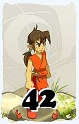 Un personnage du jeu Dofus, Sadida-Air, au niveau 42