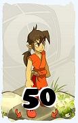 Um personagem do jogo Dofus, Feca-Ar, de nivel 50