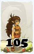 Um personagem do jogo Dofus, Feca-Ar, de nivel 105