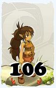 Um personagem do jogo Dofus, Feca-Ar, de nivel 106