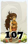 Un personaggio del gioco Dofus, Feca-Aria, al livello 107