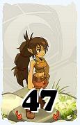 Um personagem do jogo Dofus, Cra-Ar, de nivel 47