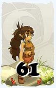 A Dofus character, Ecaflip-Air, by level 61